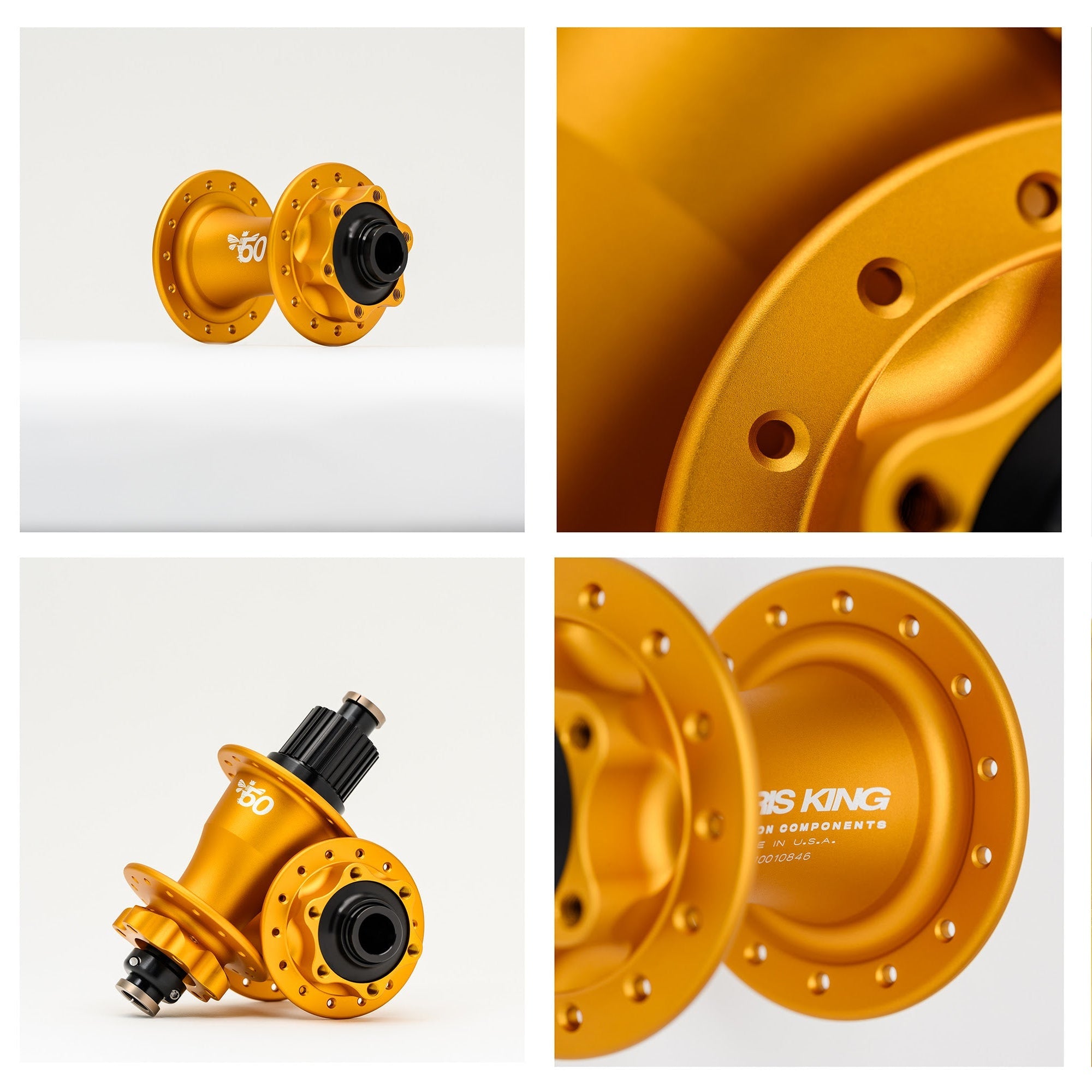 CHRIS KING NoThreadSet Matte Gold 50th