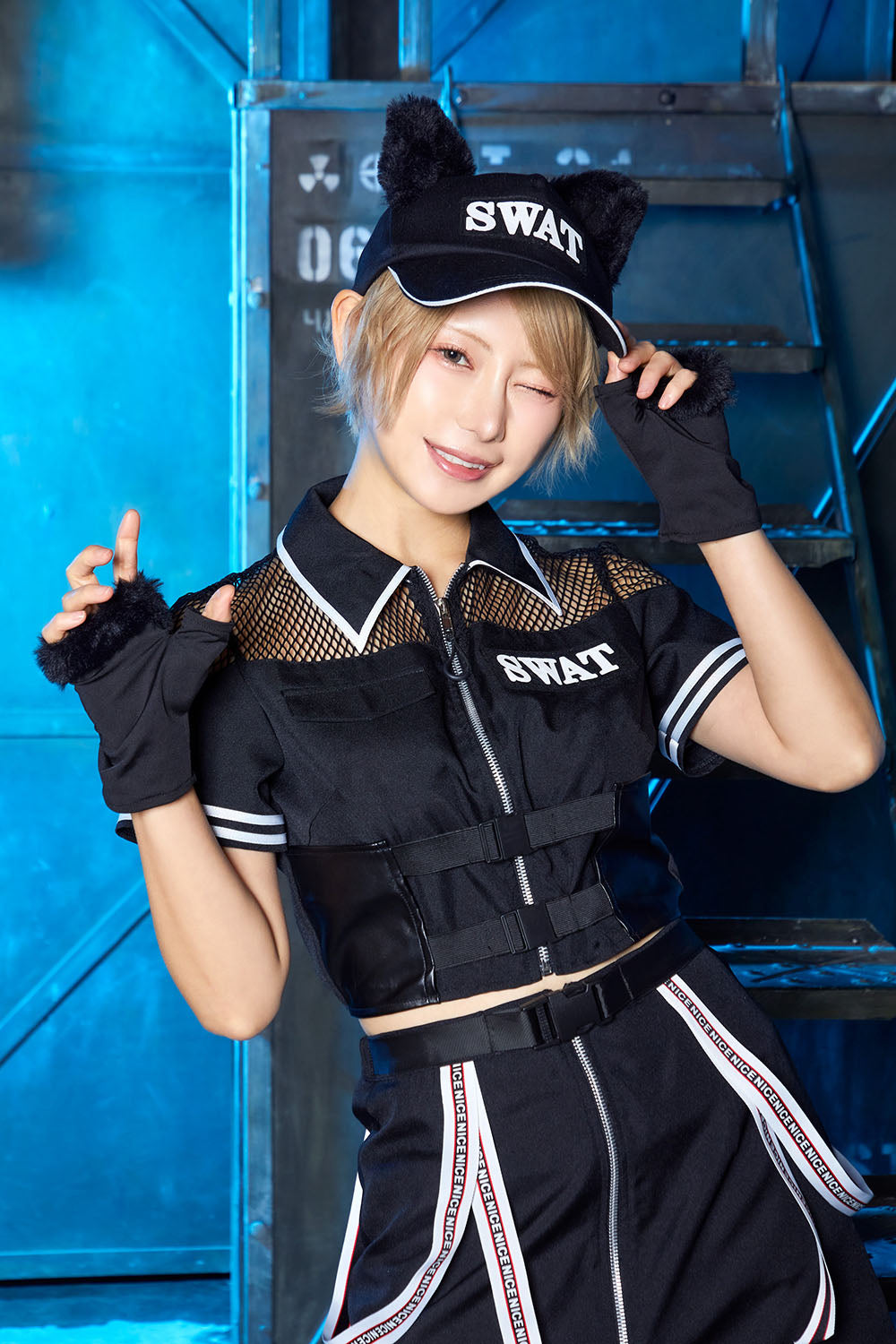 コスプレ ハロウィン ねこ スワット ニュークラッシュ 黒猫SWAT