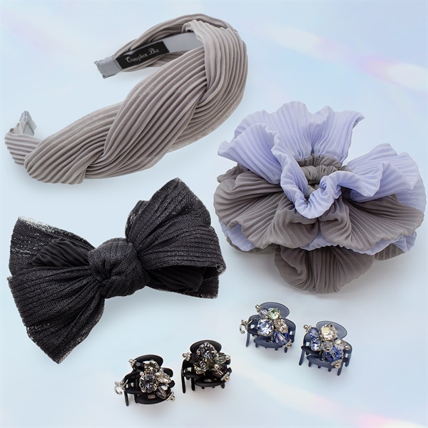 クラシカルプリーツ シュシュ(グレー) | シュシュ | COMPLEX BIZ