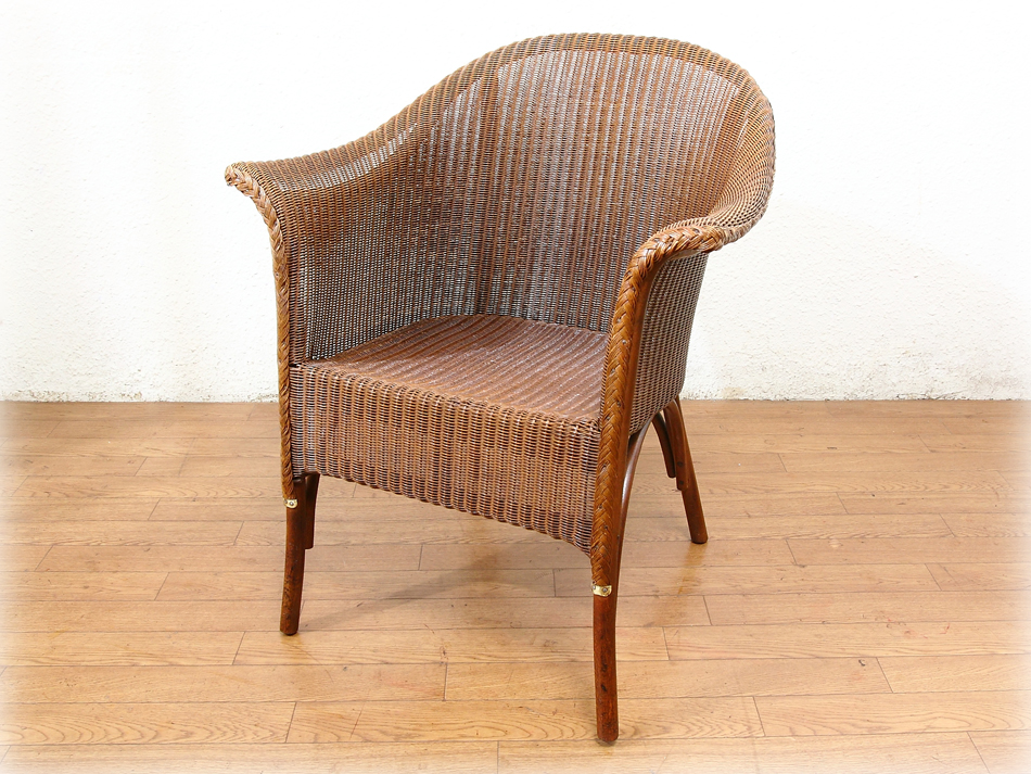 W.Lusty & Sons ロイドルームLloyd Loom アームチェア/ブラウン