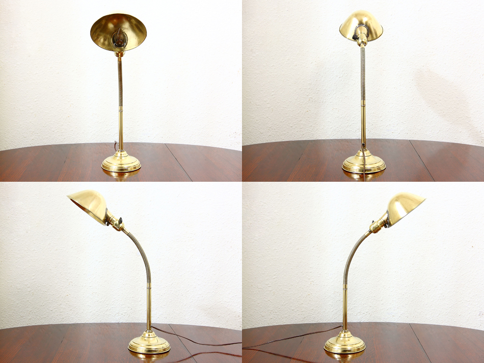 フェアリーズFARIES No153ブラスグースネック デスクポータブルランプ