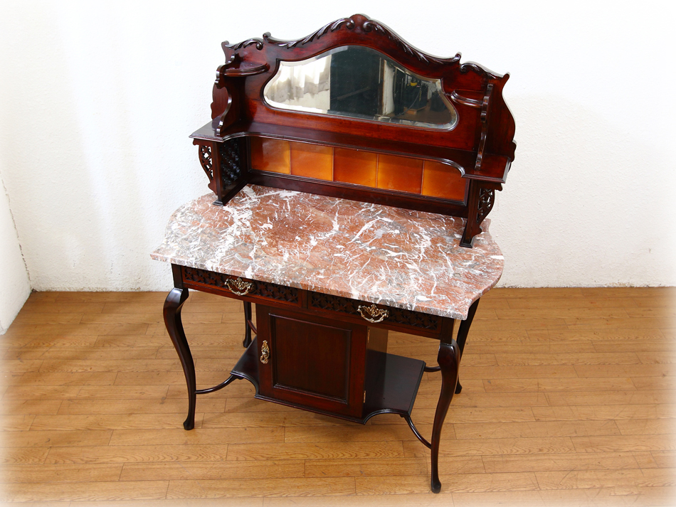 ヴィクトリアン マホガニーウォッシュスタンド｜アンティーク家具