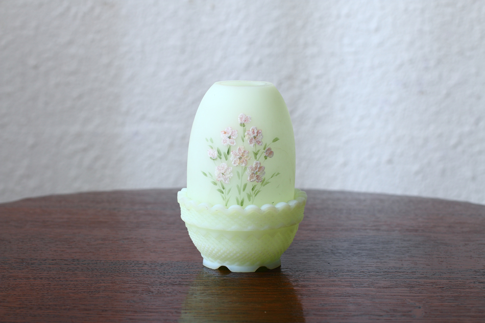 Fentonフェントン ヴァセリンガラス フェアリーランプ｜アンティーク