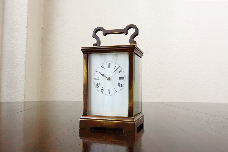 アンティークブラス クオリティキャリッジクロック｜アンティーク家具