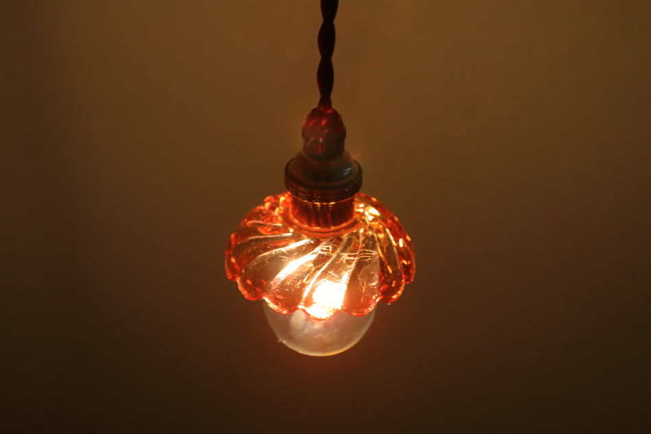 オールドバカラBACCARAT ピンククリスタル ディッシュ ミニペンダント