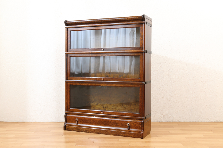 グローブヴェルニッケGlobe Wernicke 3スタッキング オーク ドロワー