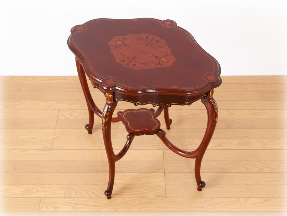 エドワーディアン マーケットリーインレイ マホガニーウィンドウ