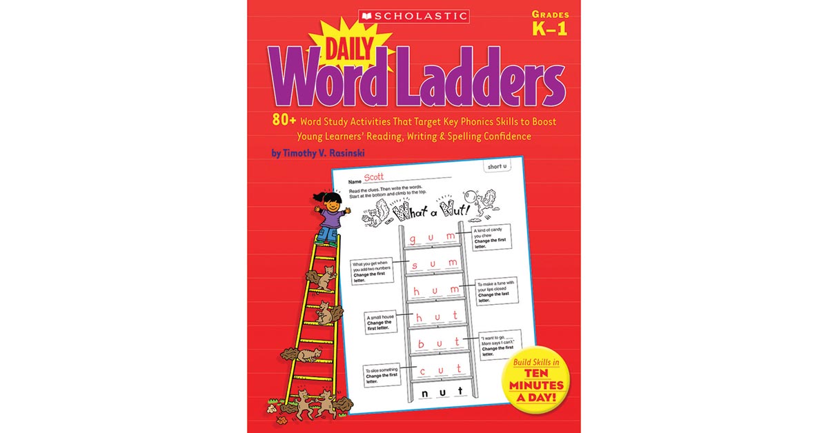 Daily Word Ladders, Grades K-1, 8-3/8