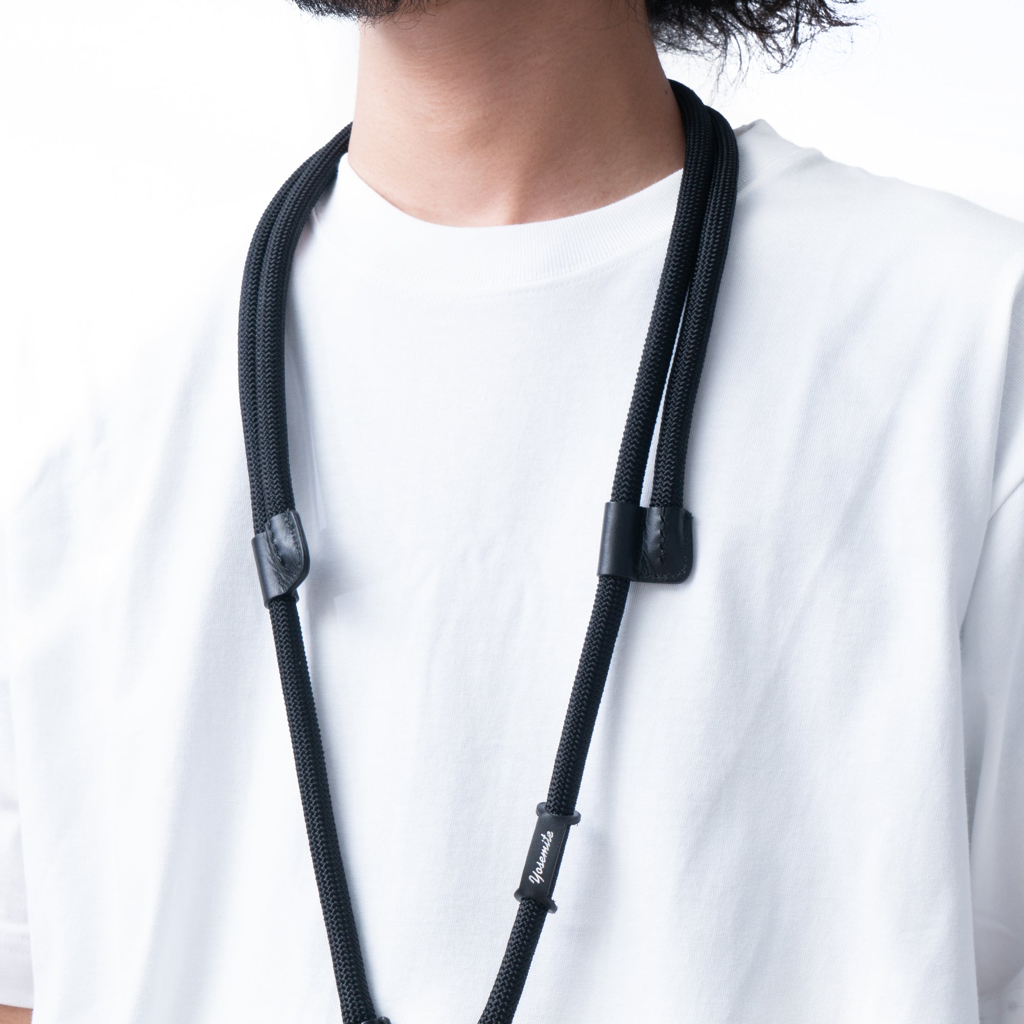 YOSEMITE MOBILE STRAP ADJUSTMENT LEATHERMAD BLACKヨセミテ モバイル