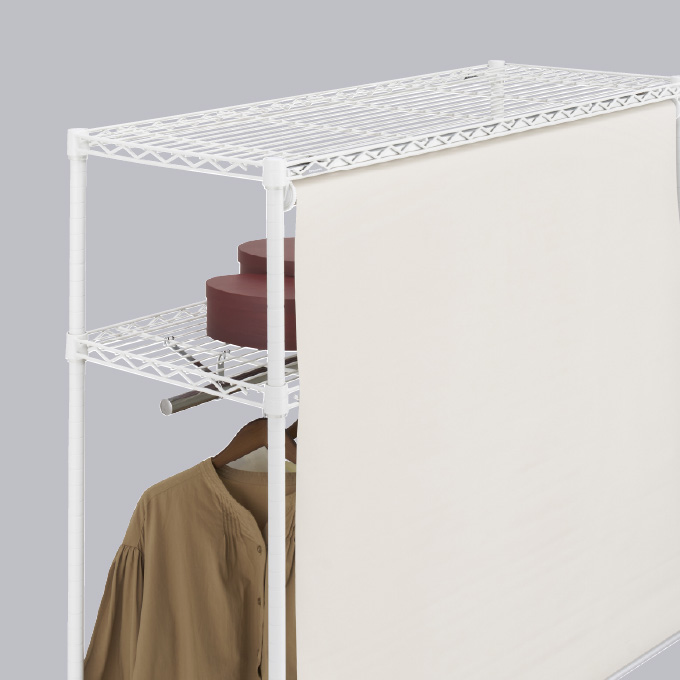 エレクター アクリル天板 2枚バスケット2つ付き 30cm 90cm エレクター