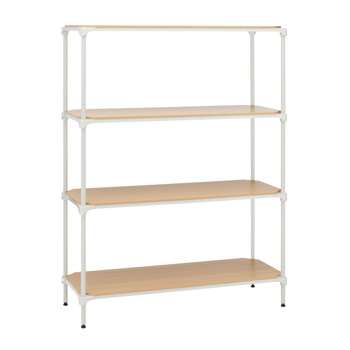 エレクターのスチールラック｜ベーシックシリーズ ウッドシェルフ W600