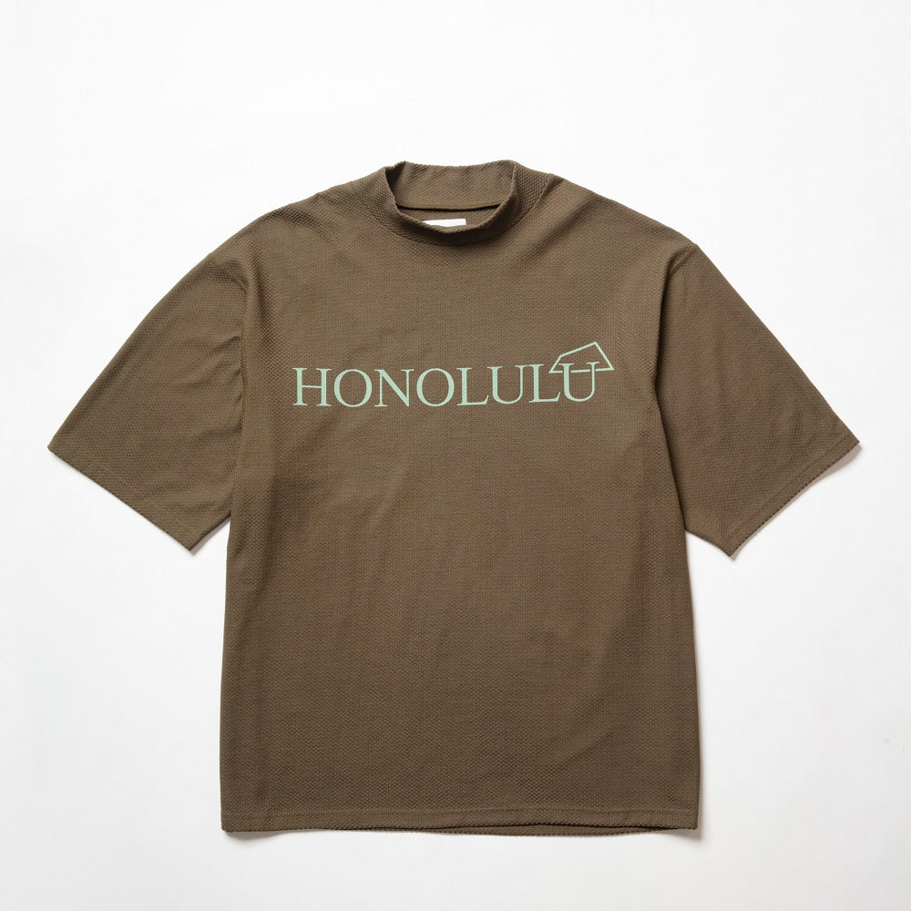 サルベージパブリックコレパ］ハク ニット モックネック Tシャツ