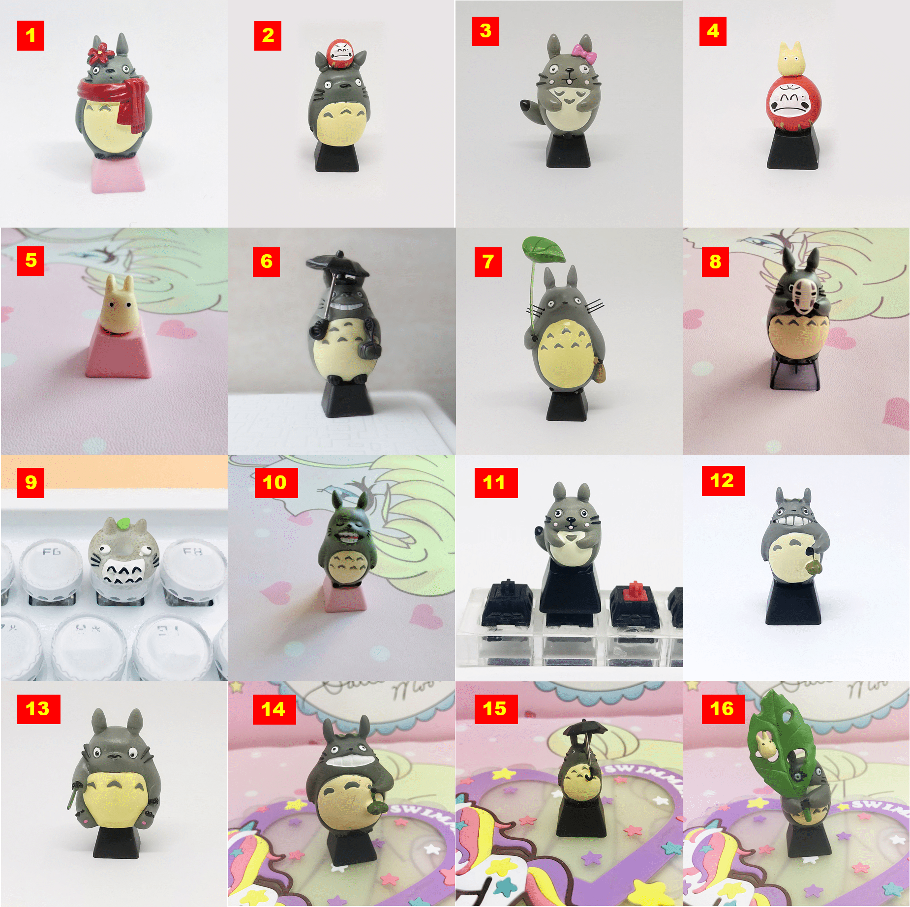 Totoro KeyCaps - となりのトトロ - My Neighbor Totoro - GIFT