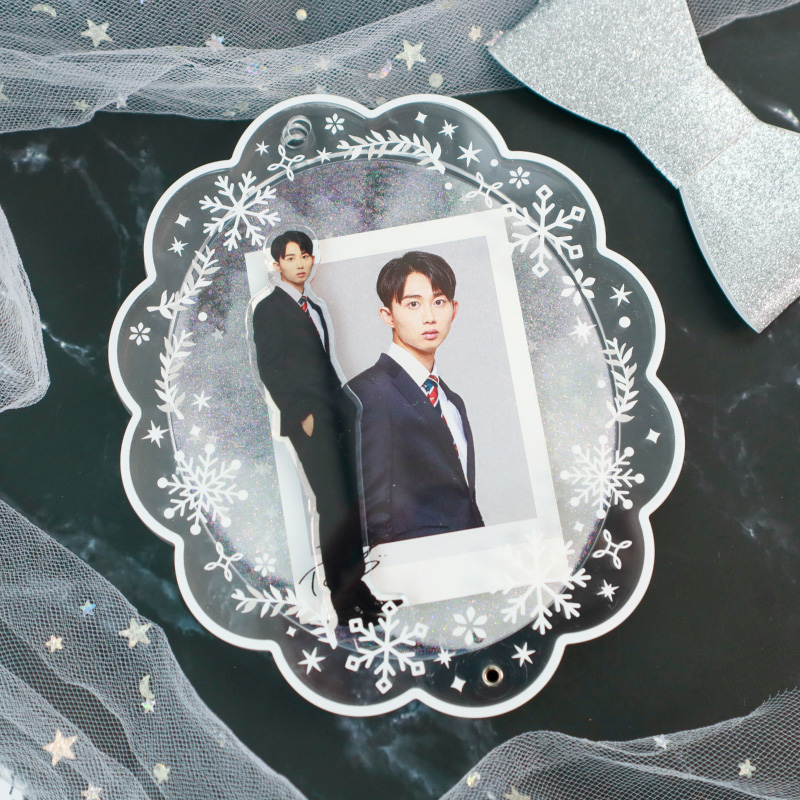 プレミアムアクリルフレーム スパークリングスノー ブルー| FUKUYA