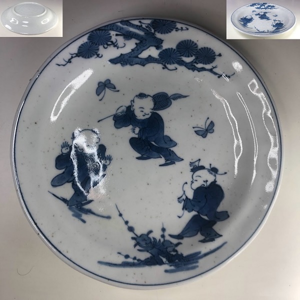 幸泉窯唐子八寸皿W8958 | 和食器リサイクル通販専門店フリマート