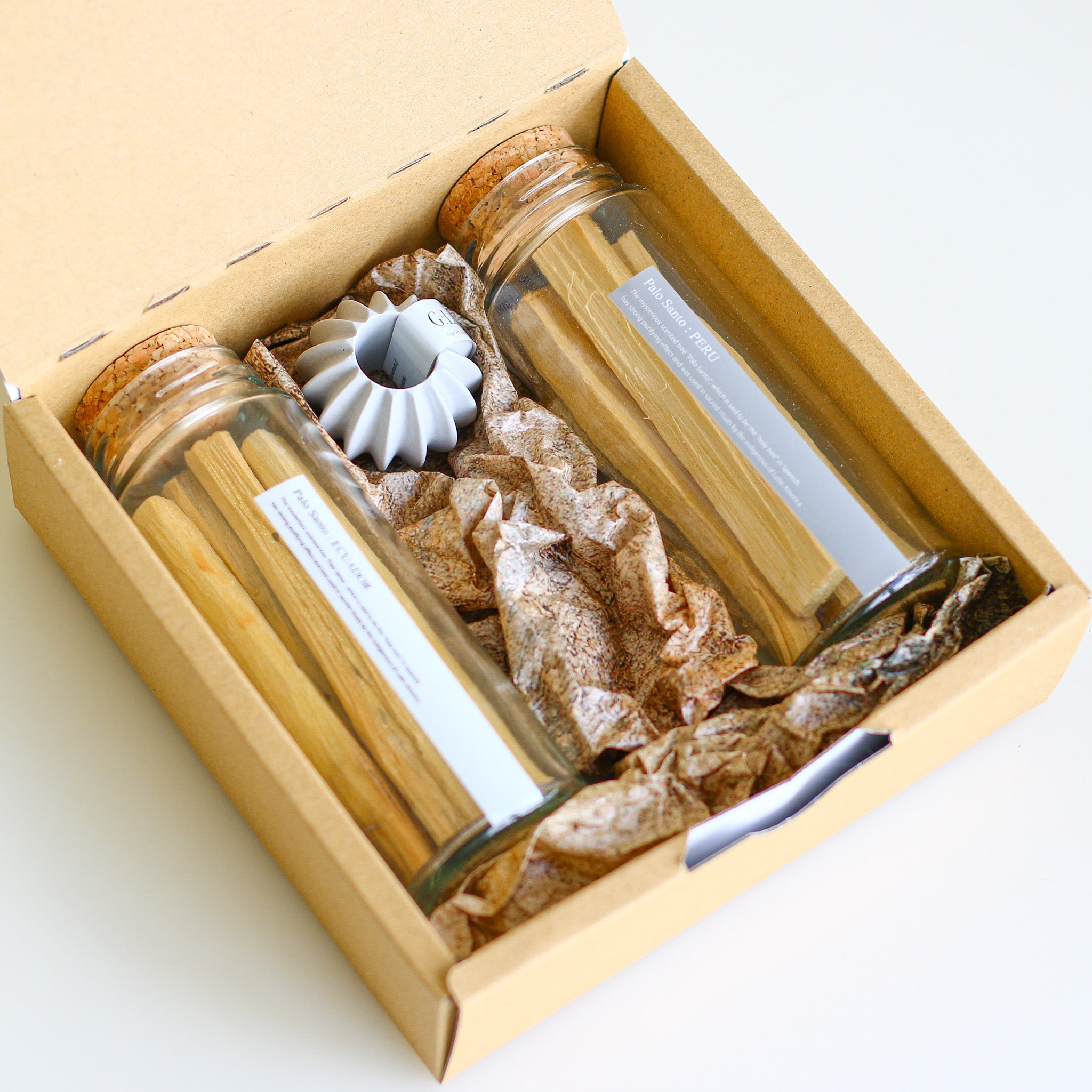 Ritual Kit Palo Santo Duo ホルダー付き (エクアドル産＆ペルー産
