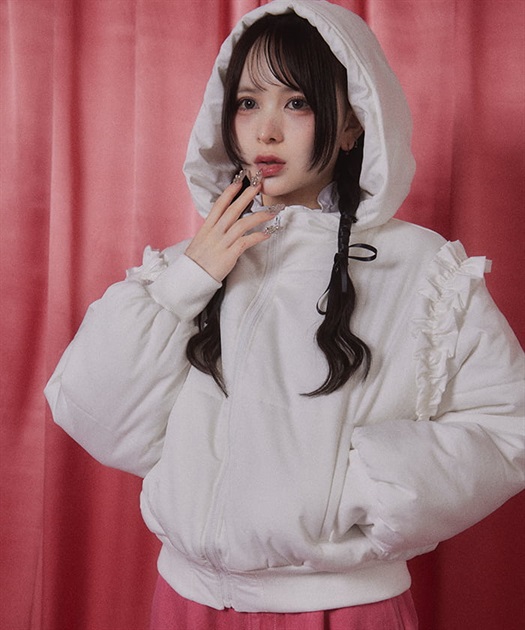 ボリュームフリルショートジャケット【期間限定価格】【2BUY10%OFF対象