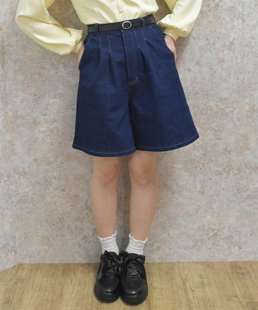 デニムキュロットパンツ | axes femme online shop