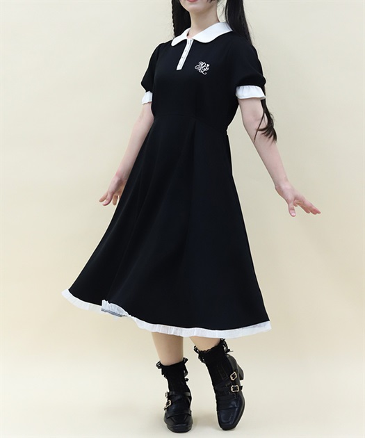 バイカラースムースポロワンピース【期間限定価格】 | axes femme