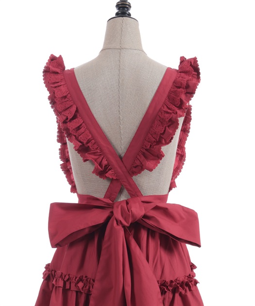 コットンフリルエプロン | Chalmiere | axes femme onlineshop