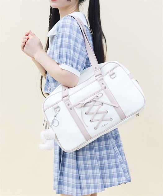 レースアップボストンバッグ | axes femme online shop