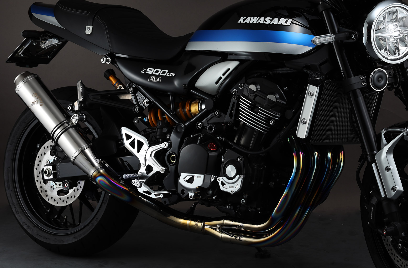 Titanium full exhaust muffler/vehicle inspection compliant