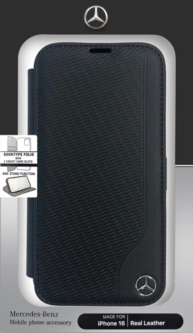 メルセデス・ベンツ iPhone16 Pro用 本革 手帳型ケース | 株式会社