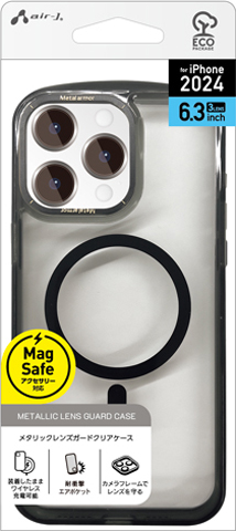 iPhone16 Pro用 メタリックレンズガードクリアケース | 株式会社エアー