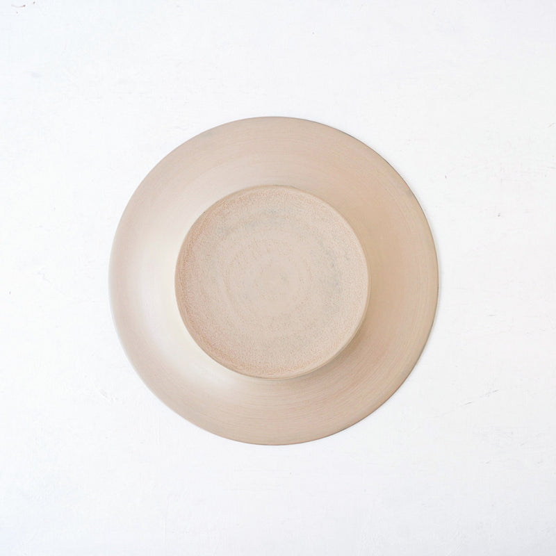 赤木明登 ディナー皿 白 – 雨晴/AMAHARE