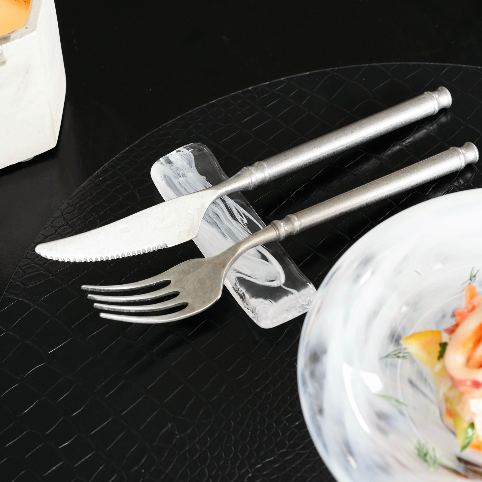 ティンテン カトラリーレスト［ガラス］