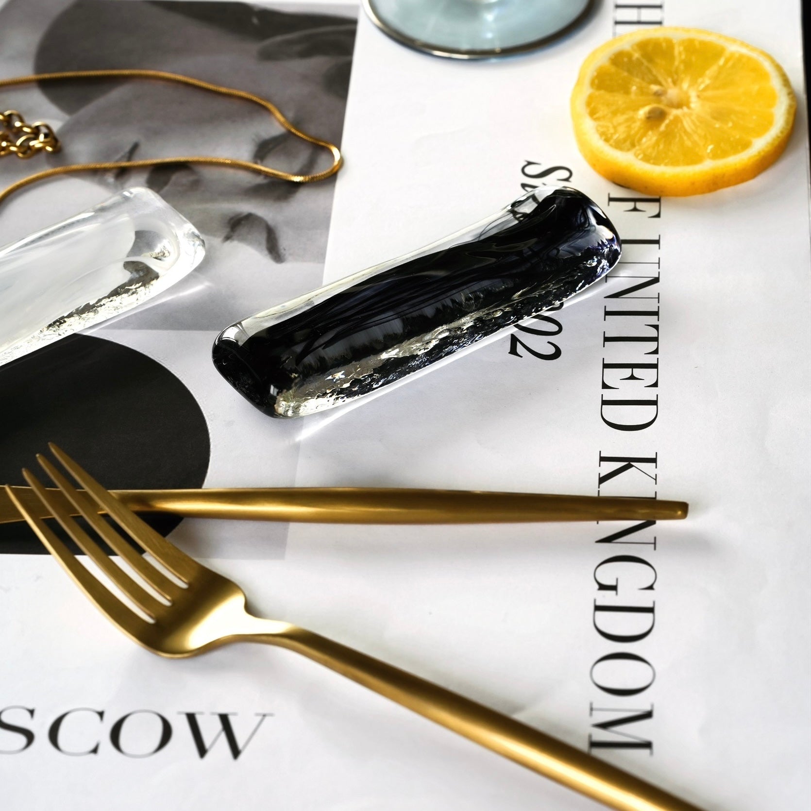 ティンテン カトラリーレスト［ガラス］