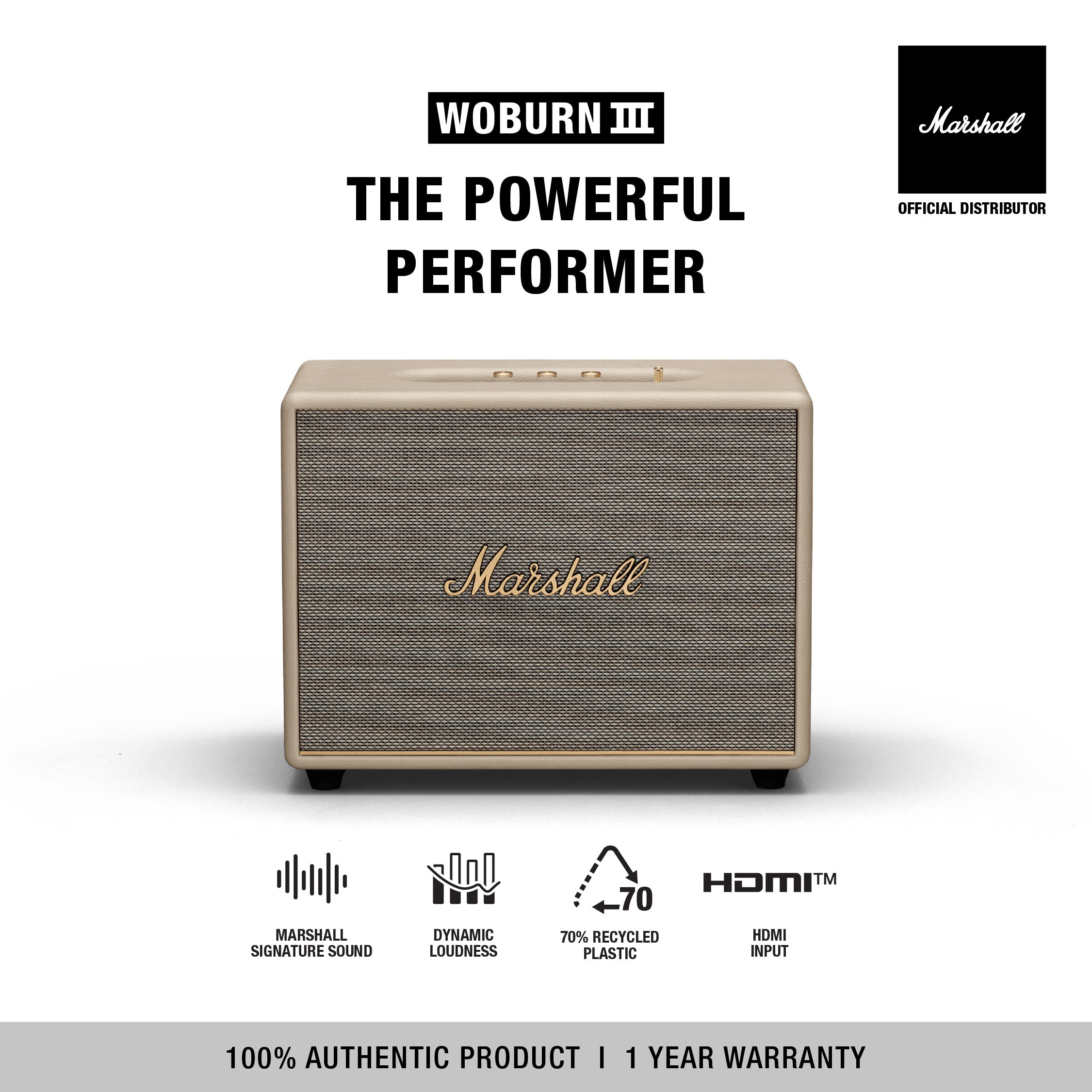 MARSHALL WOBURN III SPEAKER (MARSHALL SPEAKER, BLUETOOTH SPEAKER