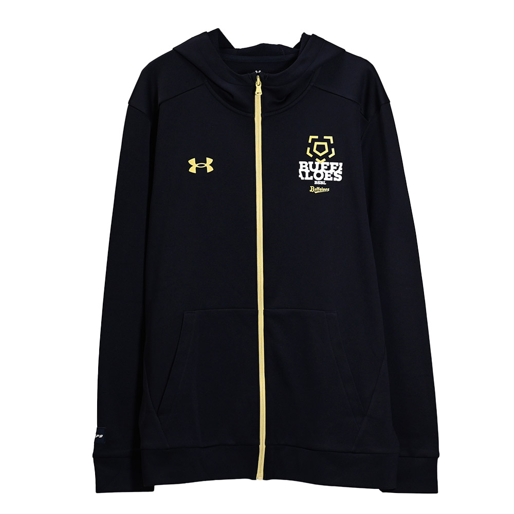 オリックスバファローズ オーセンティックプルオーバーフーディ M 黒