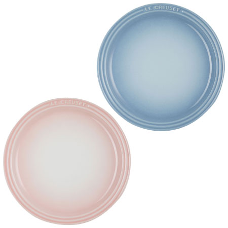 ル・クルーゼ ラウンド・プレート LC 19cm（2枚入り） シェルピンク