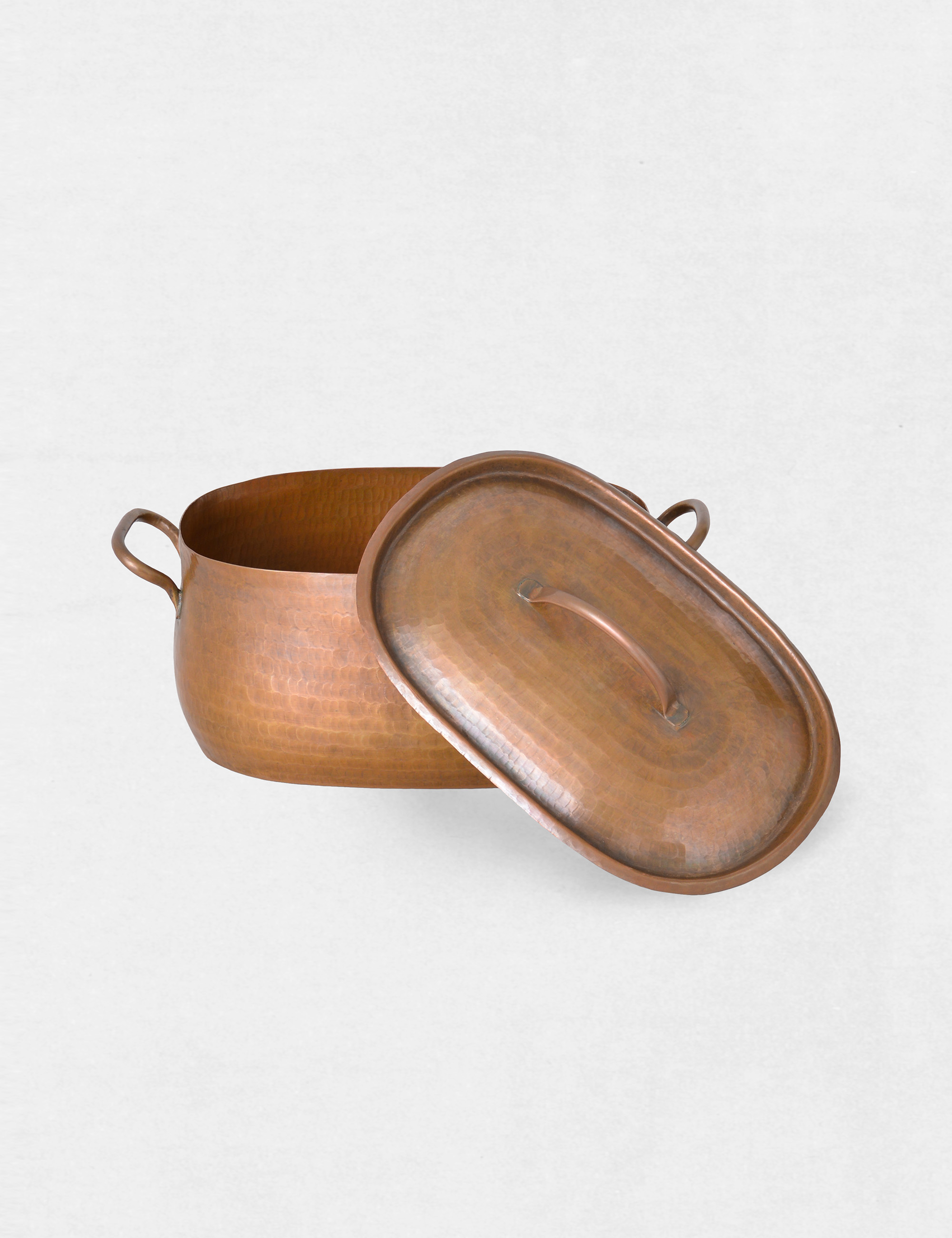 銅の浅型両手鍋(オーバル型) / ババグーリ | ヨーガンレール