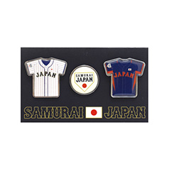 侍ジャパン ユニホームピンバッジセット 3個 - 侍ジャパンオフィシャル