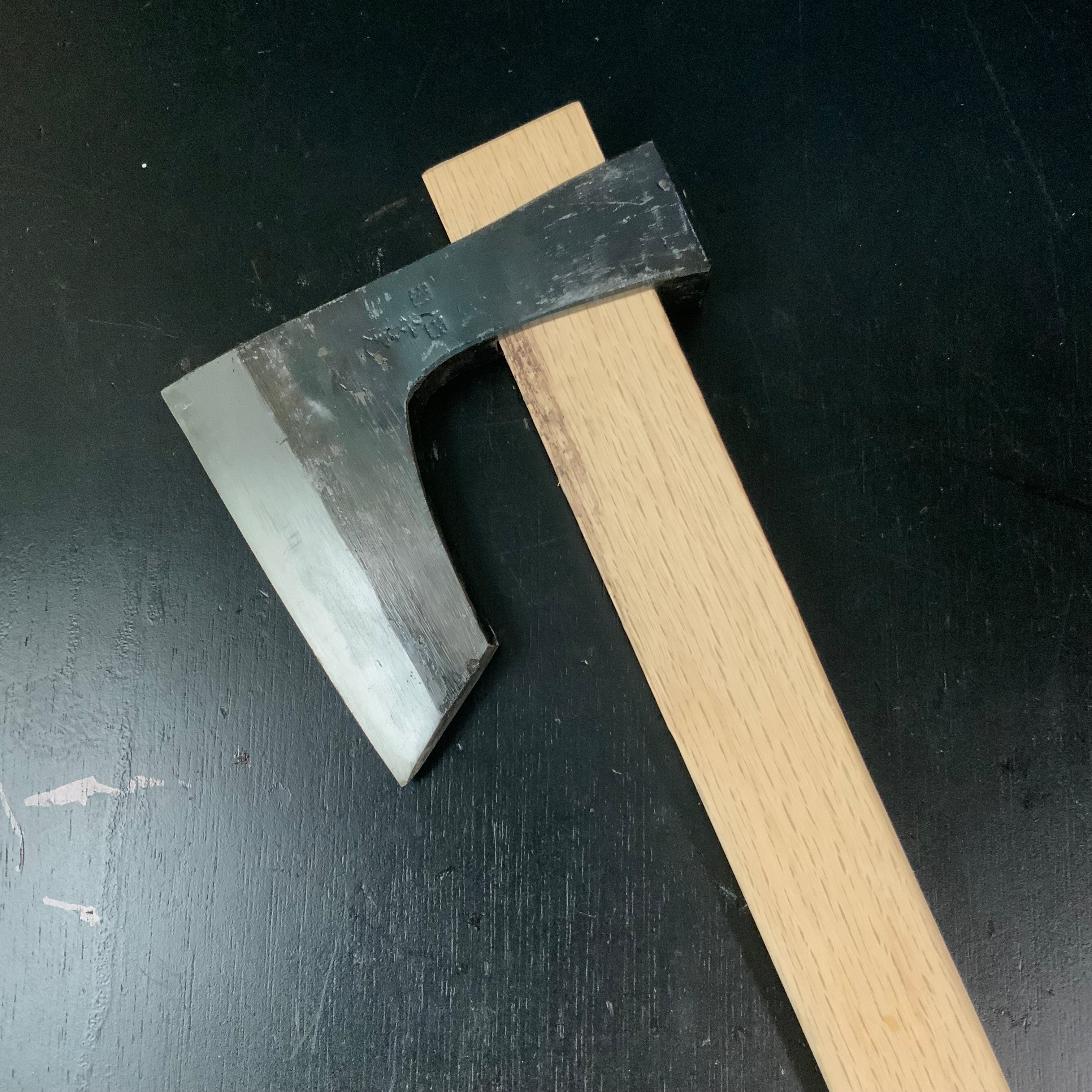 Mk21 Old stock Japanese Carpenter's Axe 掘出し物 鉞 木割り斧 Masakari