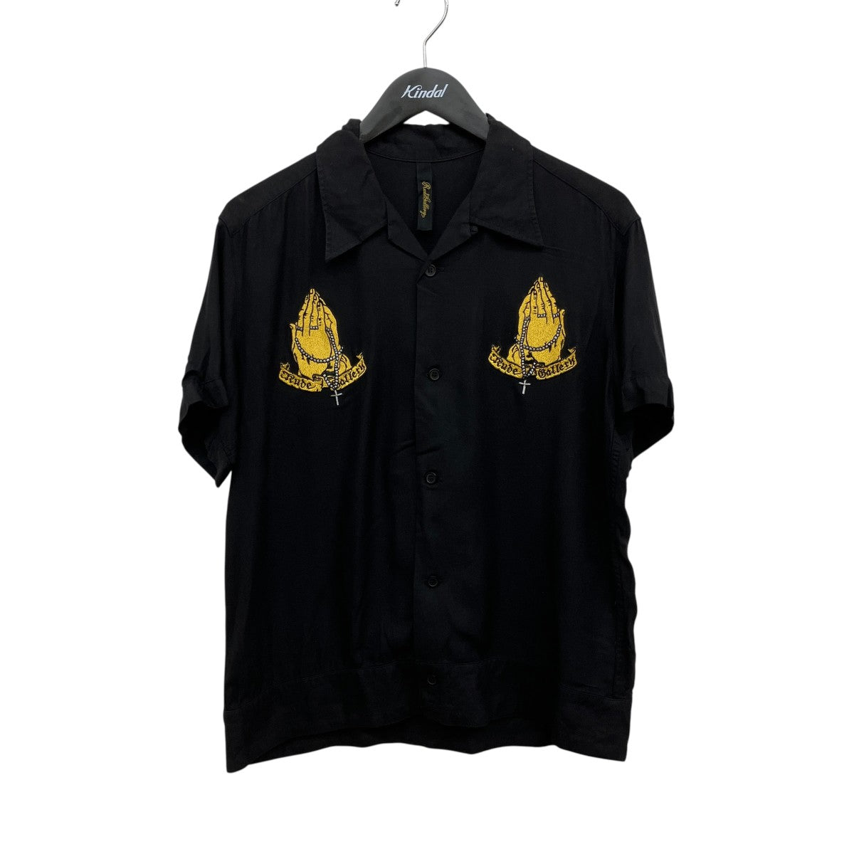 RUDE GALLERY(ルードギャラリー) マリア刺繍半袖シャツ ブラック