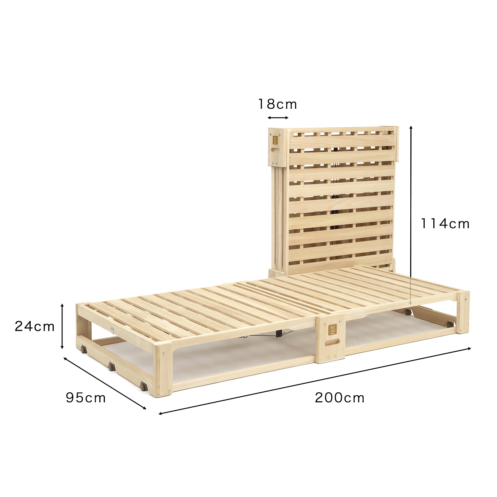 桐らくねプレミアム24【桐の折り畳みベッド】 – KIRIKENオンラインショップ