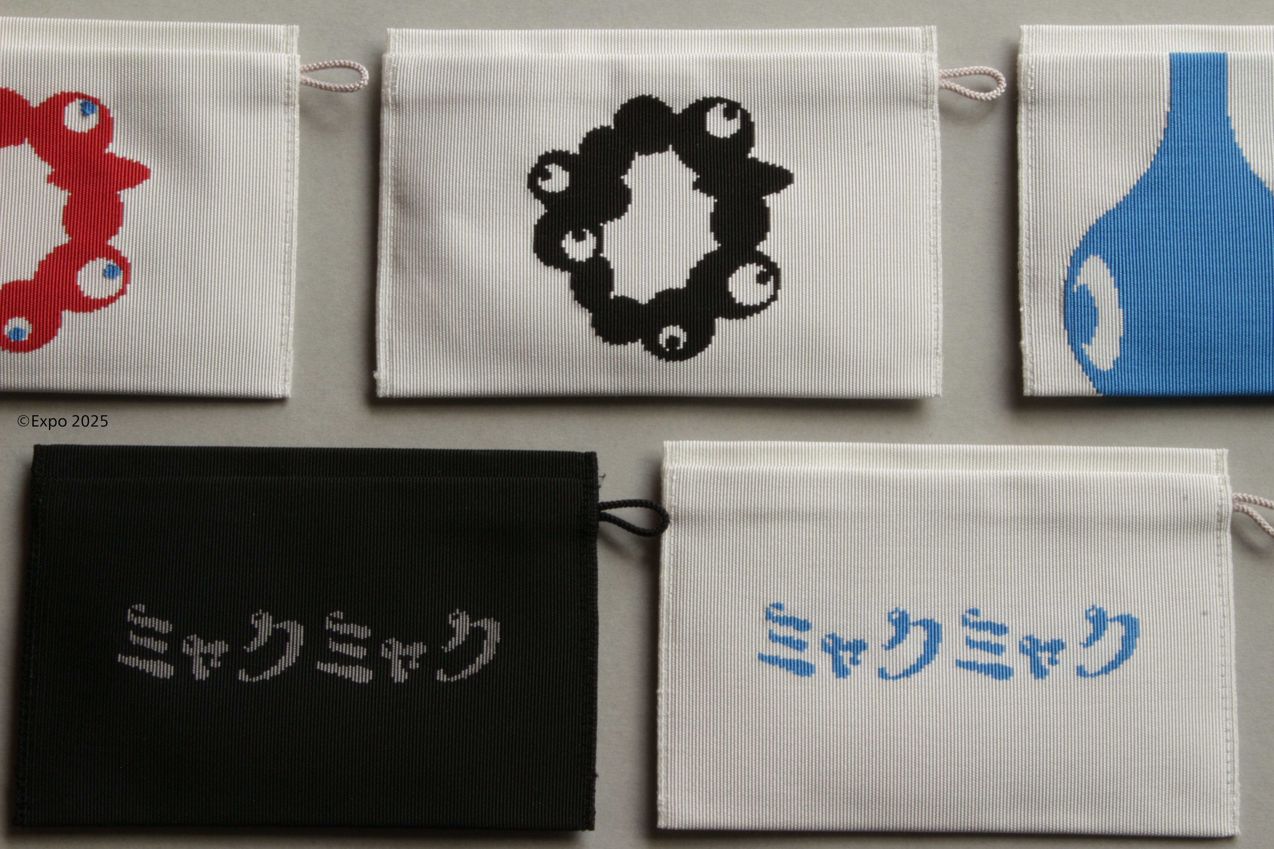 関西・大阪万博公式 ミャクミャクグッズ 西陣織カードケース｜伝統工芸