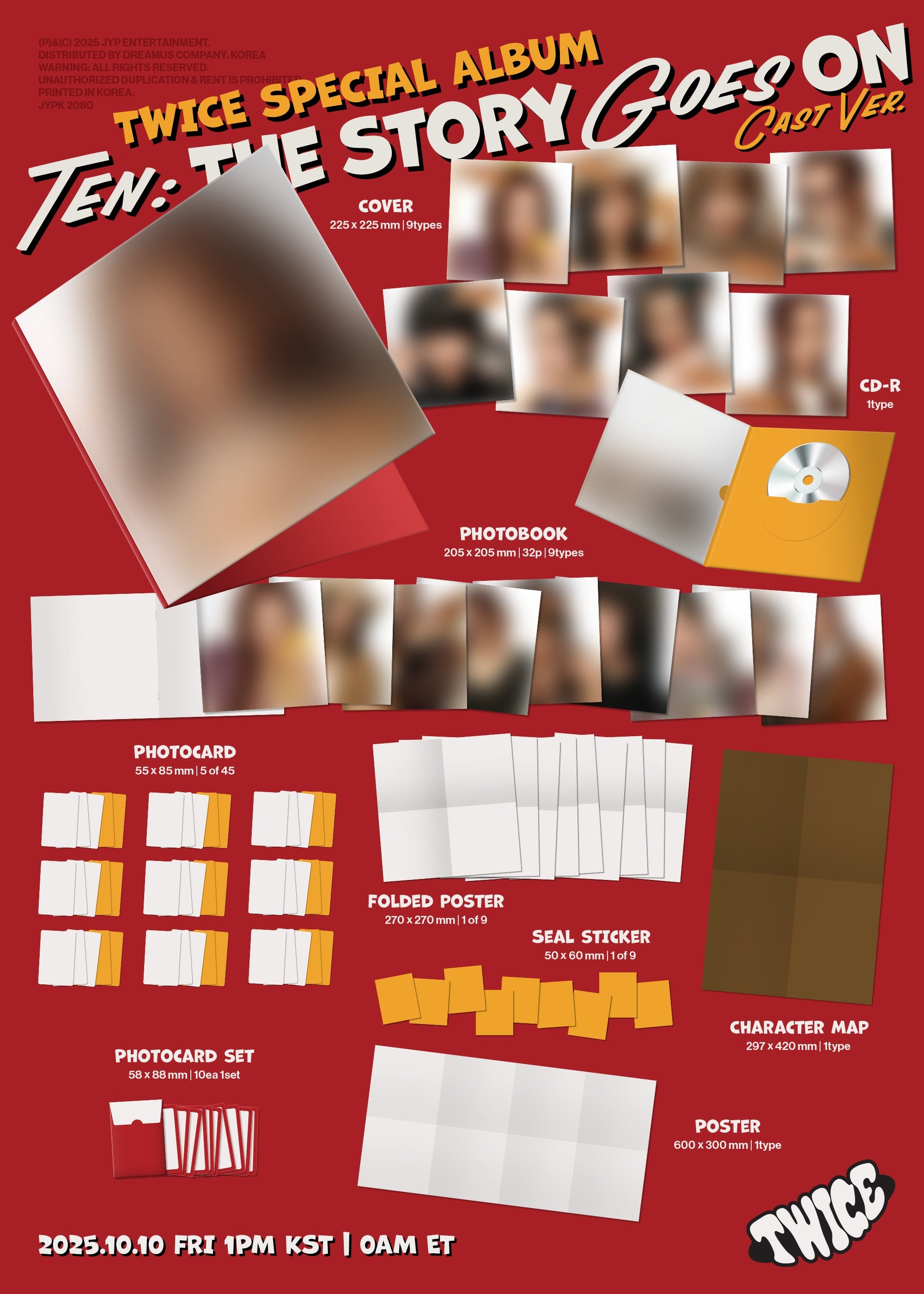 TWICE - TEN: THE STORY GOES ON [CAST VER.] – Kpop Nara