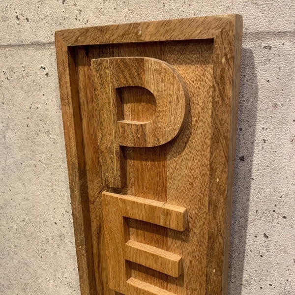 ピース 看板 ウッド看板 サインボード PEACE Wood sign peace 木製