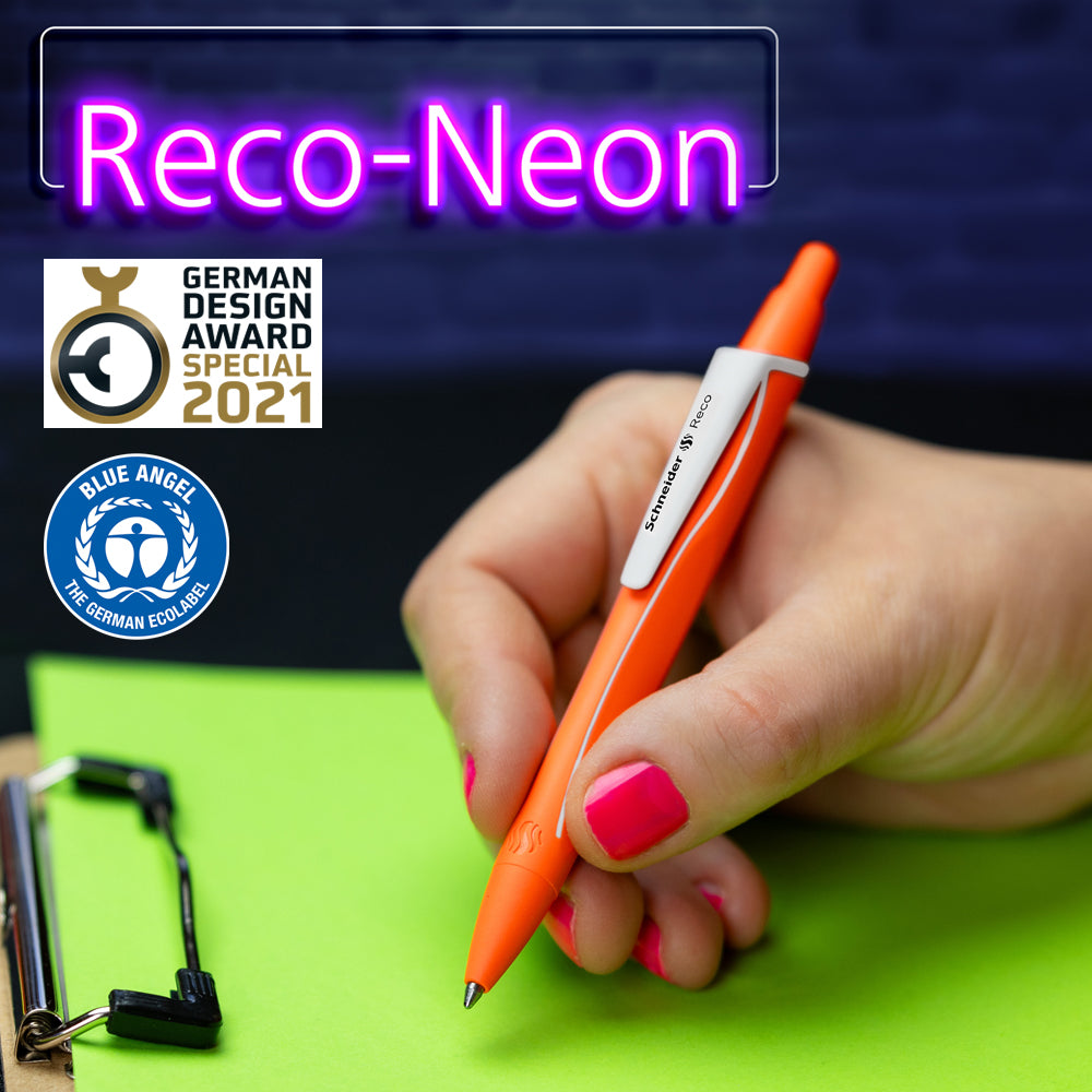 シュナイダー Schneider ボールペン M 中字 レコ ネオン RECO Neon 3色
