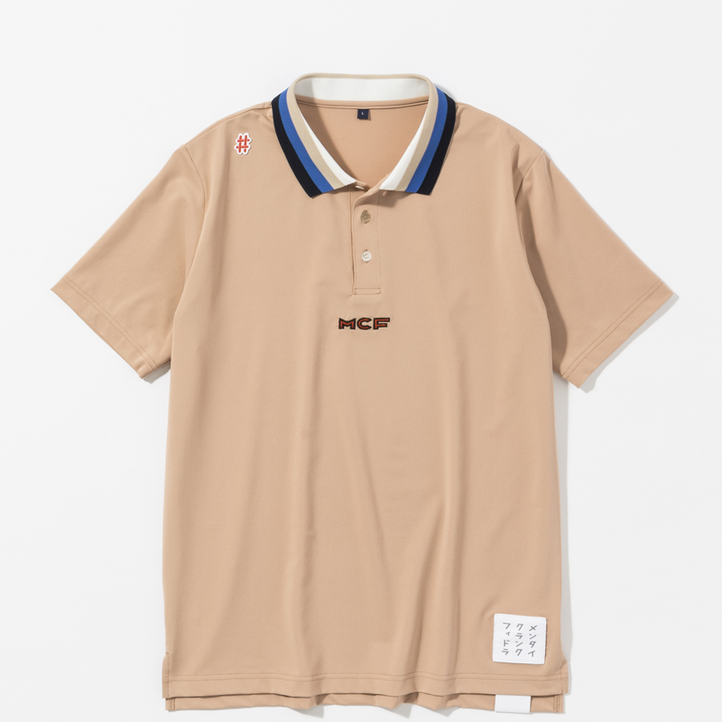 GO/LOOK!（ゴルック）｜MCF カラーブロックポロシャツ ベージュ【GO