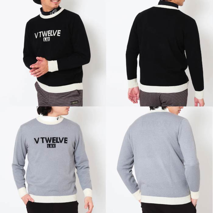 V12 ヴィトゥエルブ ゴルフウェア メンズ LX CASH KNIT ニット