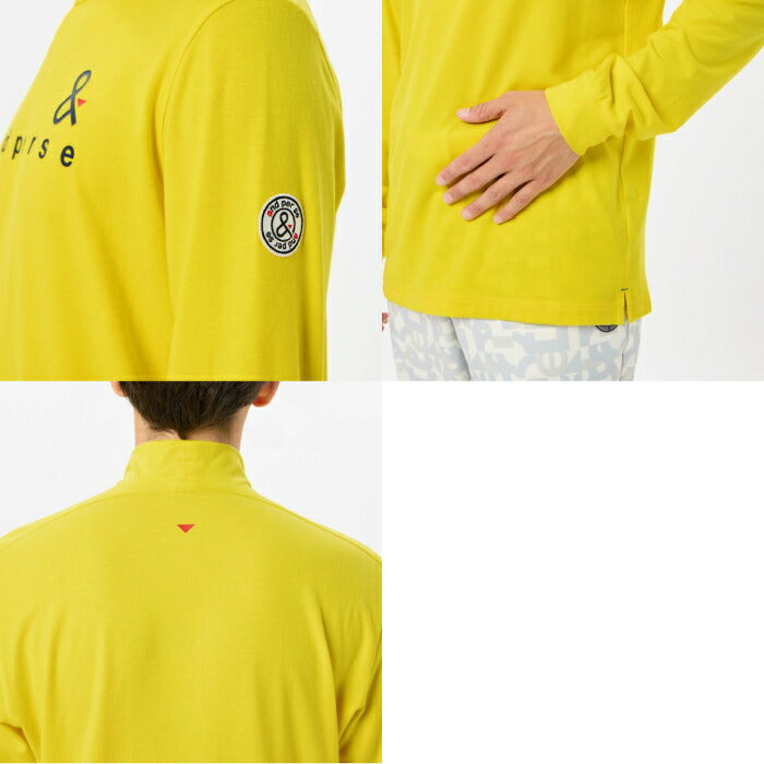 and per se アンパスィ メンズ ゴルフウェア セルヒートプレーン長袖