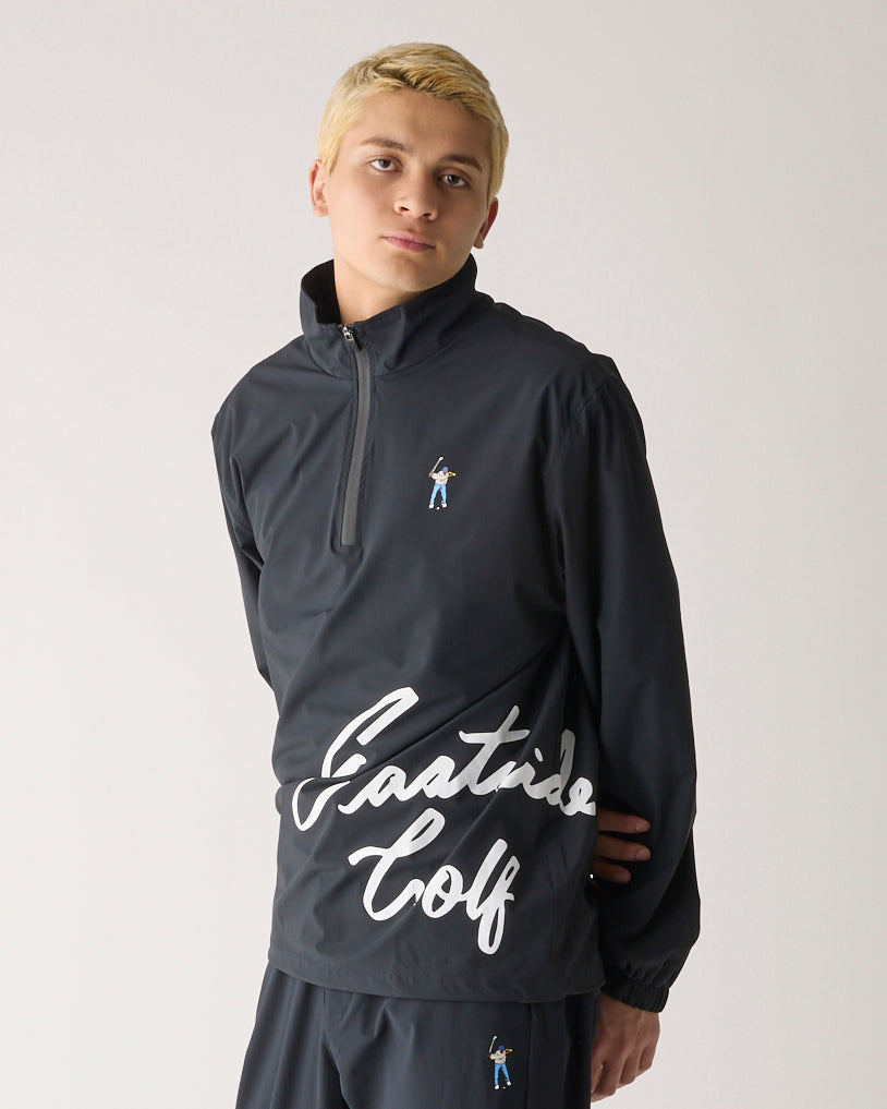 イーストサイドゴルフ】クォータージップ メッシュ裏地ウィンド