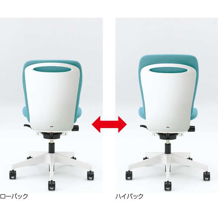 フルゴチェア ハイバック ビニールレザー張り 固定肘 KF-436DL-WWT1