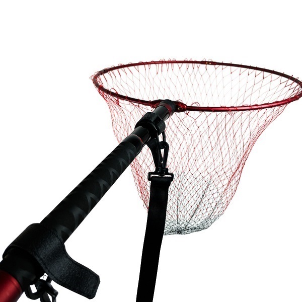 収納伸縮タモセット【小継タモの柄と四つ折りアルミフレームのタモ網