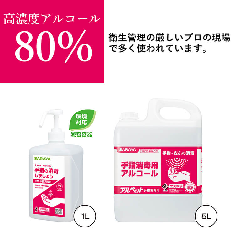 サラヤ｜手指消毒用アルコール アルペット手指消毒用 1L: サラヤプロ